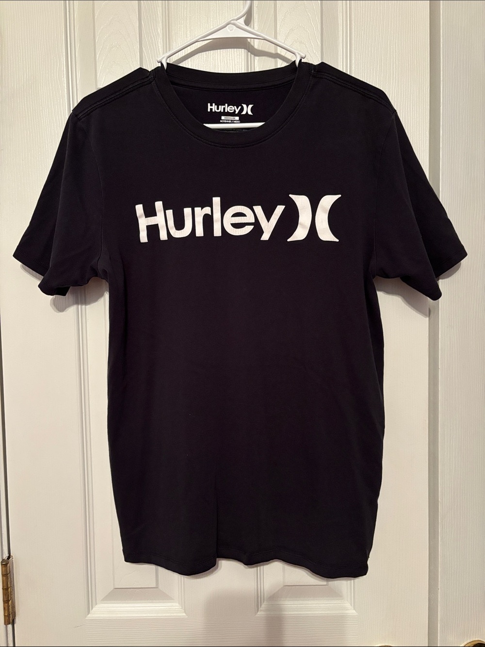 Hurley Black T-Shirt with White Logo